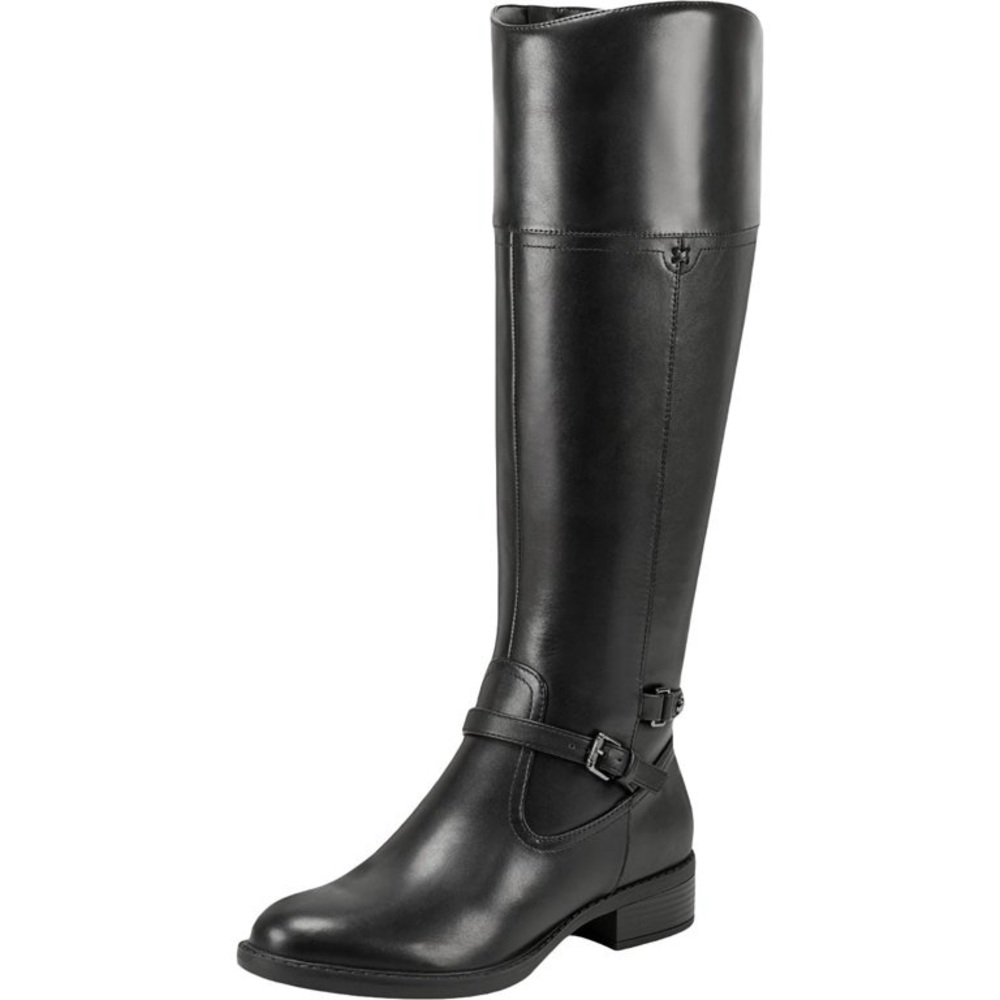 Easy Spirit Womens Leigh Leather Wide Calf Knee-High Boots *